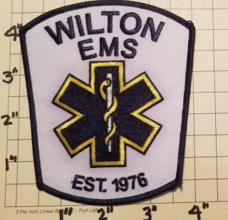 Wilton (ct) Ems Patch - Est.  1976