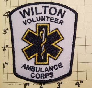 Wilton (ct) Volunteer Ambulance Corps Patch