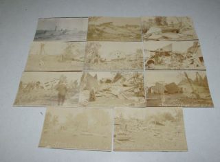 11 Charles City Iowa Ia 1908 After Tornado Real Photo Postcards Rppc