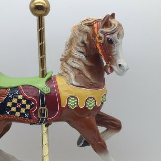 RARE PJs 89 Carousel Horse HANSON ' S PARK HARVEY ' S LAKE PA Michelle Phelps signed 3