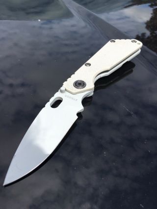 Strider Sng 3/4 Pd - 1 With Full Arctic Grey Cerakote Knife Art Exclusive