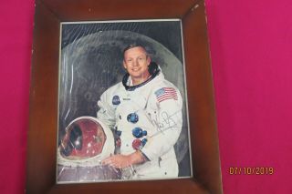 Neil Armstrong 8x10 Autographed Framed Picture Nasa