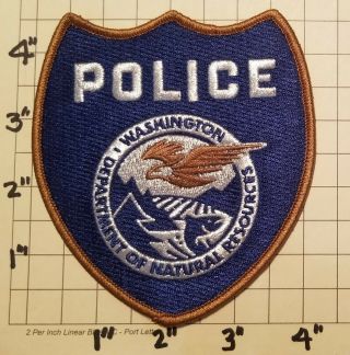 Washington Department Of Natural Resources Police Department Patch