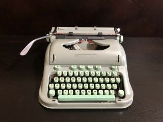 1962 HERMES 3000 Typewriter with manuals and brushes 3