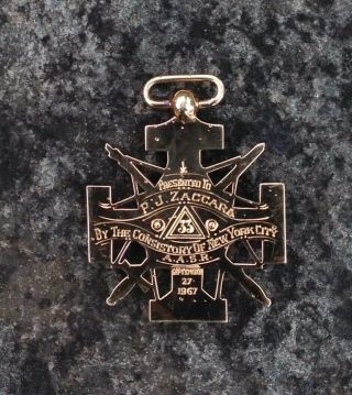 14K Gold Masonic BLUE LODGE 32/33 Degree Medal ORDO ABCHAO DUES MEUMQUE 4