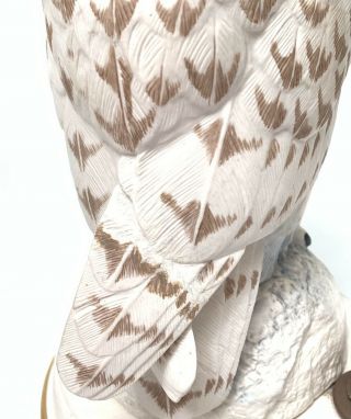The Snowy Owl Porcelain Lamp Female Raymond Watson Franklin 1987 4