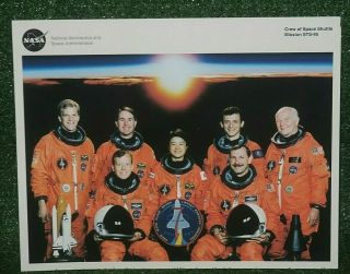 Autographed Nasa Crew Of Space Shuttle Mission Sts - 95 Lithograph Jsccl - 164