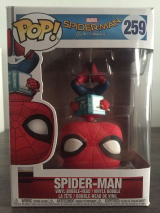 Funko Pop Marvel Walmart Exclusive Homecoming Gift Set Spiderman Upside Down 259