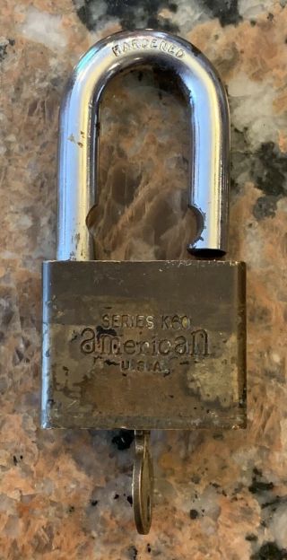 Vintage American Lock Series K 60 Junkunc Brothers 3” T