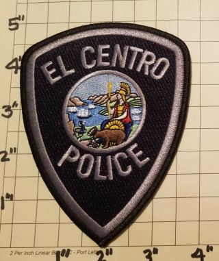 El Centro (ca) Police Department Patch W/ Presentation Card