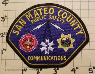 San Mateo County (ca) Public Safety Communications Patch