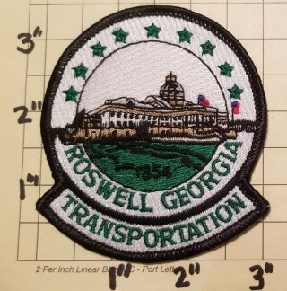 Roswell (ga) Transportation Department Patch