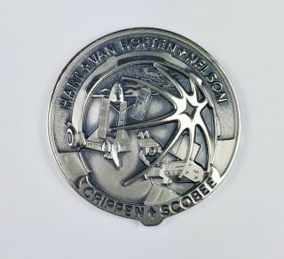 1984 Space Shuttle Challenger (sts - 41 - C) Silver Robbins Medallion Serial 156