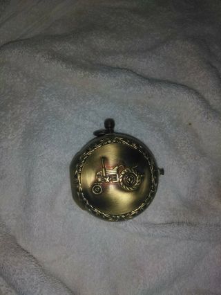 Mr.  Christmas It ' s Harvest Time - Moving Tractors Pocket Watch Music Box 4