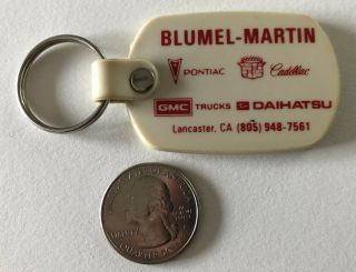 Blumel - Martin Pontiac Gmc Trucks Cadillac Lancaster California Keychain Key Ring