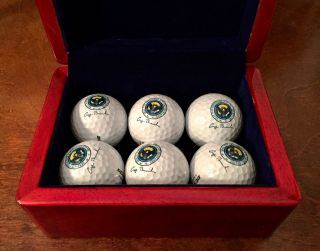 President George H.  W.  Bush Golf Balls In Presidential Seal Box 2
