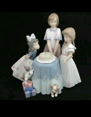 Lladro Figurine 5910 Making A Wish Little Girl 