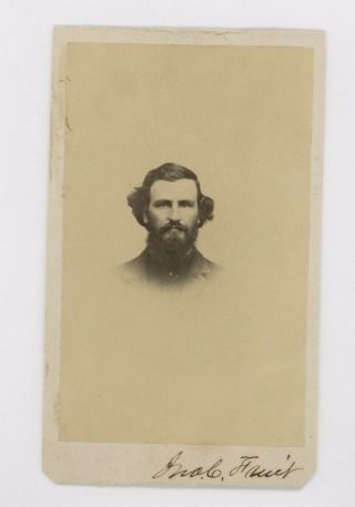 Civil War Cdv Photo John C.  Fruit,  Surgeon,  54th Pa Vol.  Infantry Regiment