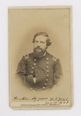 Civil War Cdv Photo,  Surgeon Walter Scott Welsh,  15th Wv.  Inf. ,  Parkesburg,  Wv