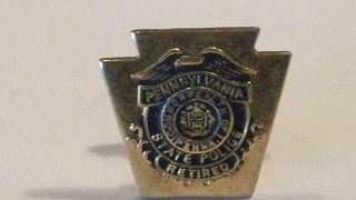 Vintage Pennsylvania State Police (retired) Mini Badge Lapel Pin -