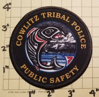 Cowlitz (ridgefield,  Wa) Tribal Police/public Safety Patch