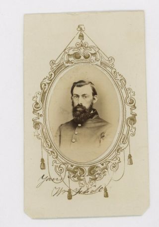Civil War Cdv Photo Sgt.  William Flick,  54th Pa Volunteer Infantry Regiment