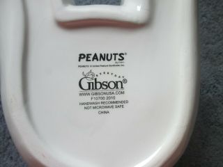 Peanuts Snoopy Woodstock Cookie Jar Friendly Embrace Gibson Kitchenware 10.  5” 3