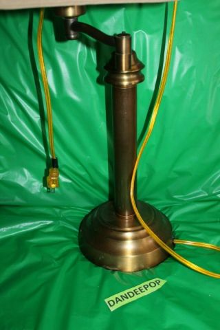 Hampton Bays Brass Swing Arm Desk Table Lamp With Shade 173883 2