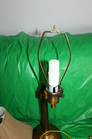 Hampton Bays Brass Swing Arm Desk Table Lamp With Shade 173883 6