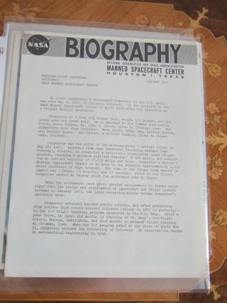 NASA photos signatures Bios Gemini Mercury Apollo Astronauts 30 different 1960 ' s 4