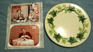 I Love Lucy Prop From Tv Show - Ivy Dinner Plate Loved By Lucy With