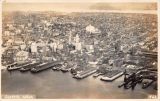 Real Photo Postcard Aerial View Of Seattle,  Washington 110337