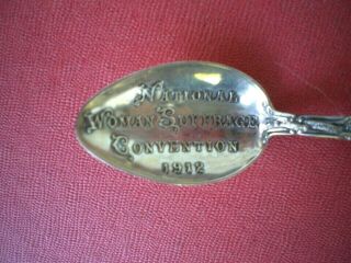 SUFFRAGE VOTES FOR WOMEN STERLING SILVER NATIONAL CONVENTION SPOON 1912 6