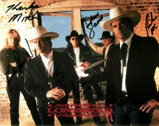 8 " X 10 " Photo Signed By All 5 Memebers Of The " Lonestar " Country Western Band