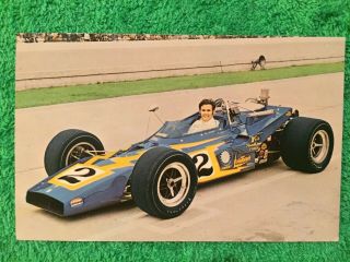 Mario Andretti And Al Unser Post Cards.  Both Winners Of The Indianapolis 500. 4
