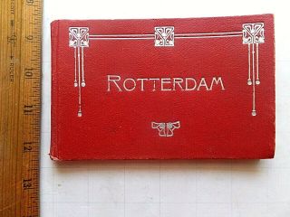 Rotterdam,  Netherlands.  Hardcover 14 Postcard Folder.  Pre - World War Ii.