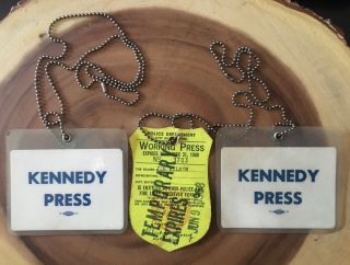 Kennedy Campaign Press Passes 1968 California Primary 12