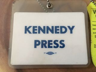 Kennedy Campaign Press Passes 1968 California Primary 3