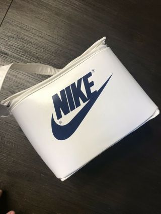 Vintage Nike Grey Label Lunch Box White And Blue With 4 Cozys