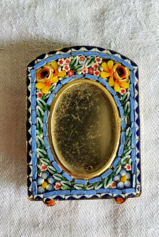 Vintage Micro Mosaic Miniature Picture Frame Italy