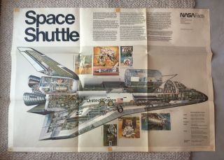 Vintage 1978 Nasa Space Shuttle Poster Artist Barron Storey Nf - 81 Huge