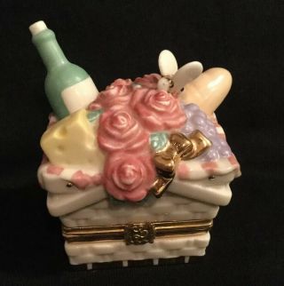 Lenox Treasures Summer Delight Treasure Box With Rose Charm