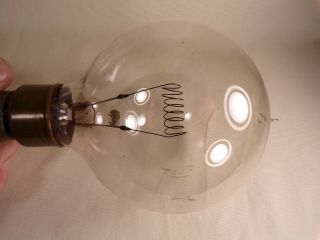 Antique Tipped Light Bulb Edison Mazda Peerless ? 7