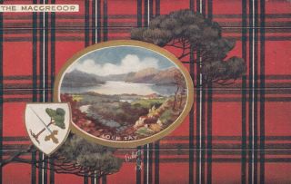 Loch Tay,  Scotland,  1900 - 10s ; Macgregor Tartan : Tuck 9401