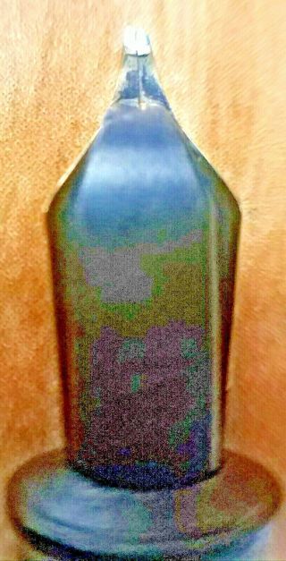 Ultra - rare blue herringbone Conway Stewart 60 Fountain Pen,  stub italic Flex Nib 4