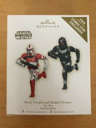 Hallmark Keepsake Star Wars - Shock And Shadow Trooper 2009 Comic - Con Sdcc Nycc