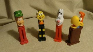 Pez Cereal Promo Mini Dispensers Set Of 4 Cheerios Lucky Charms Trix Cocopuffs
