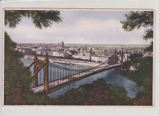 Budapest,  Hungary.  Panorama.  Antique Postcard