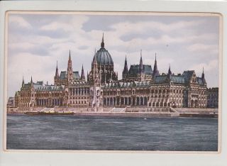 Budapest,  Hungary.  Parliament.  Antique Postcard