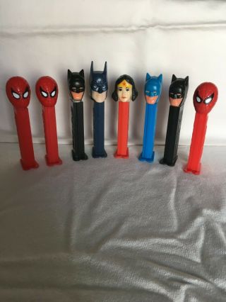 Assorted Heroes Pez Dispensers 2 Qty 7
